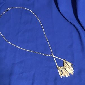 Gold Chain Geometric Boho Charm Necklace